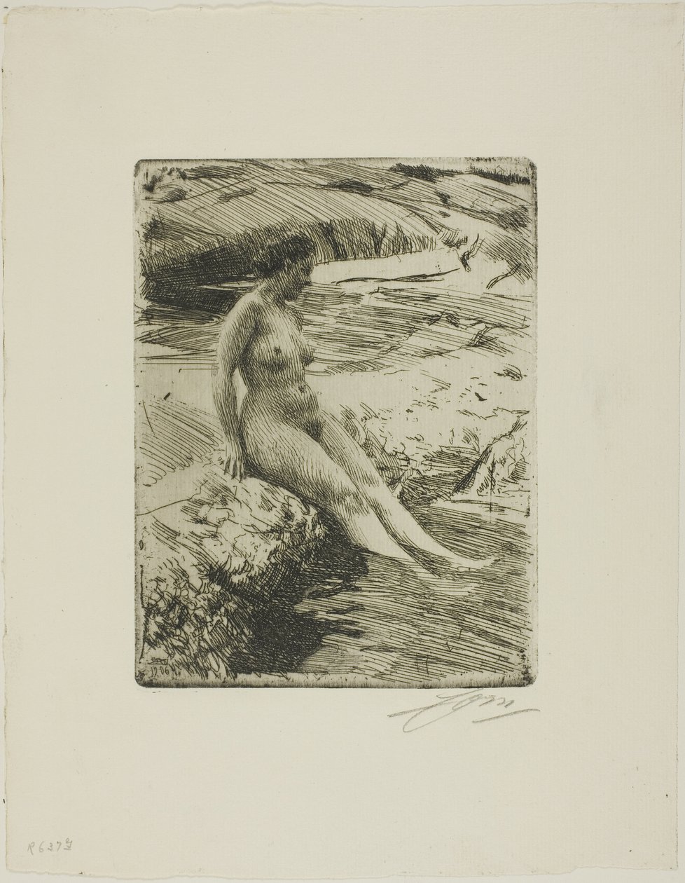 Písečný přístav od Anders Leonard Zorn