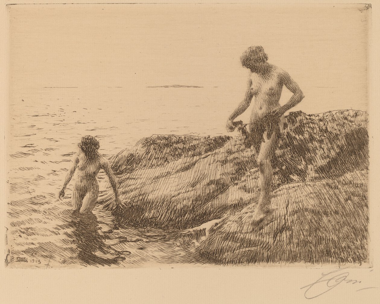 Seaward Skerries od Anders Leonard Zorn