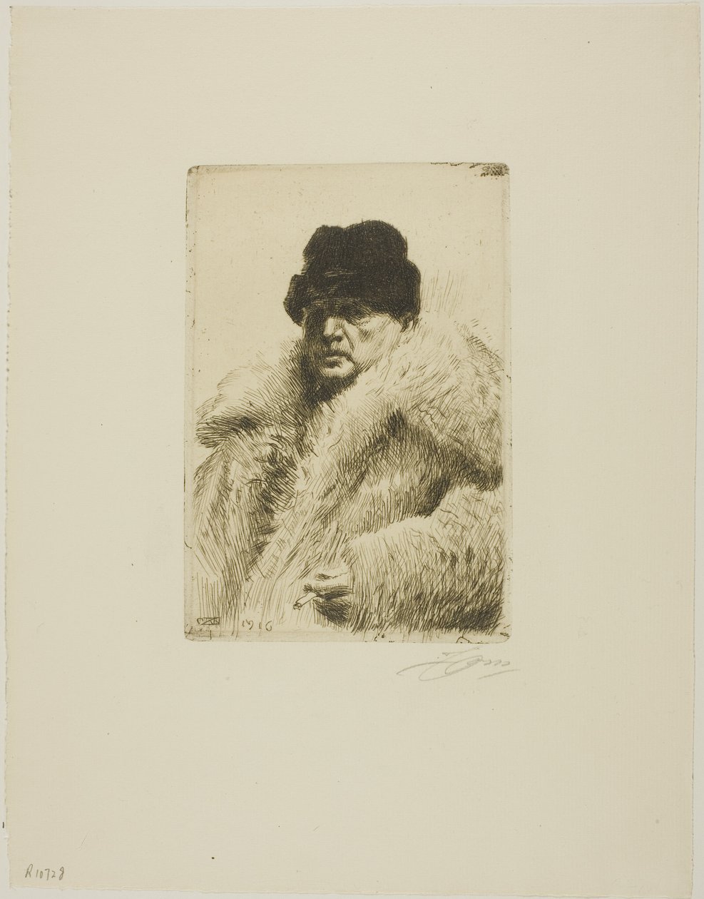 Autoportrét 1916 od Anders Leonard Zorn