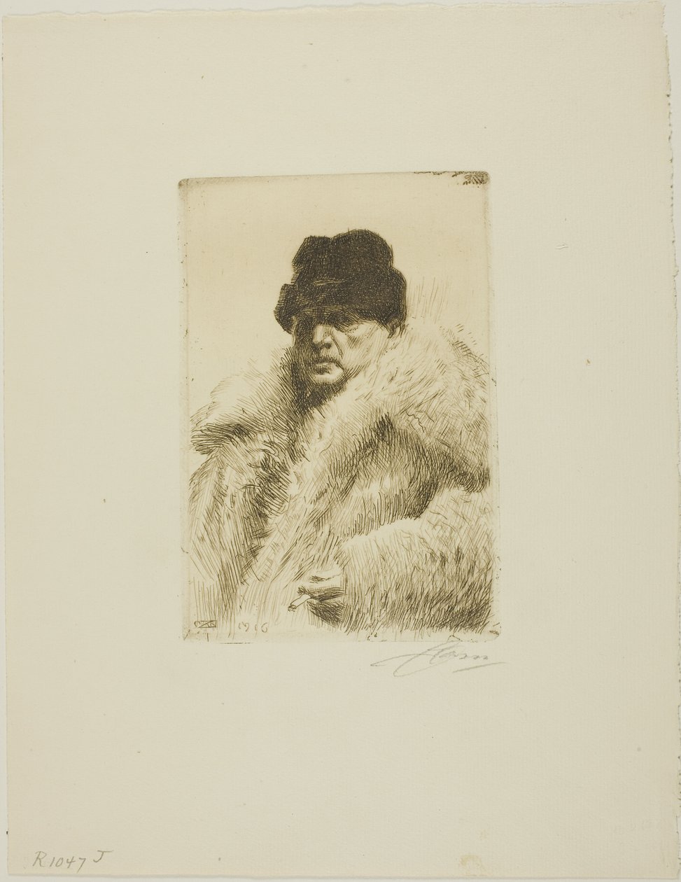 Autoportrét 1916 od Anders Leonard Zorn