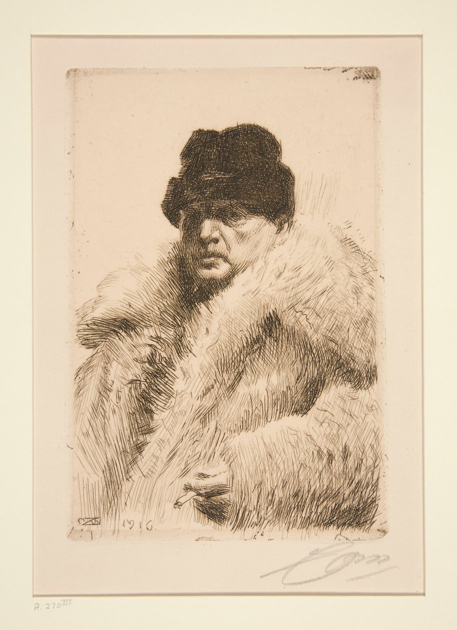 Autoportrét 1916 od Anders Leonard Zorn