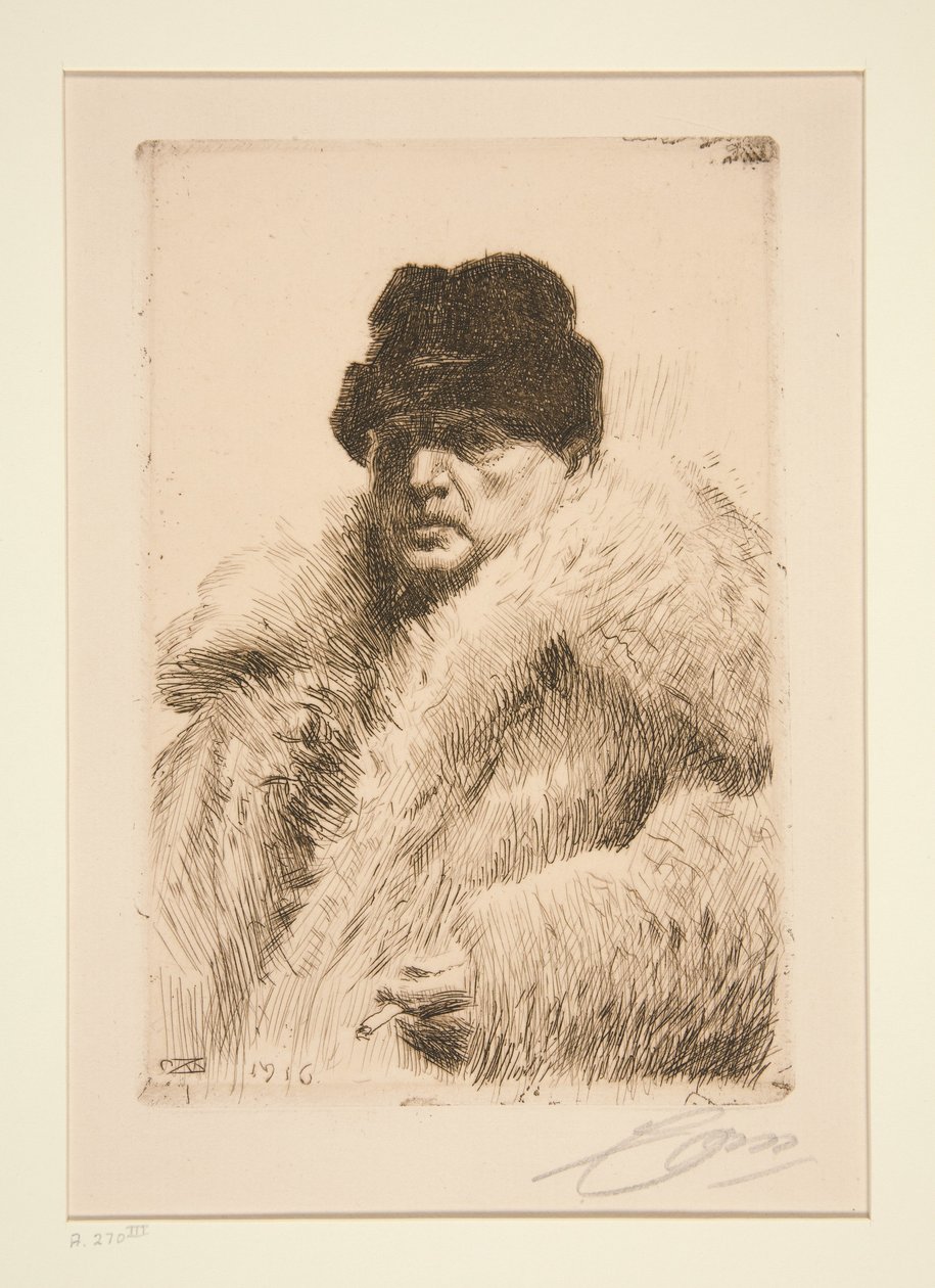 Autoportrét 1916 od Anders Zorn