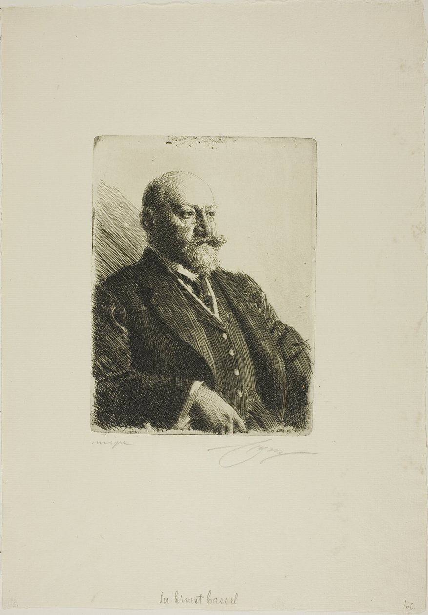 Sir Ernest Cassel od Anders Leonard Zorn