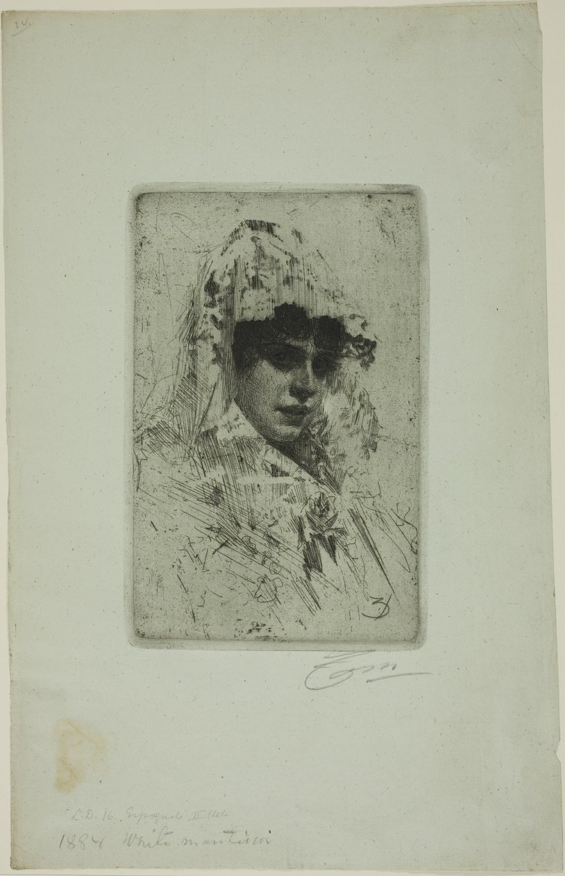 Španělská žena od Anders Leonard Zorn