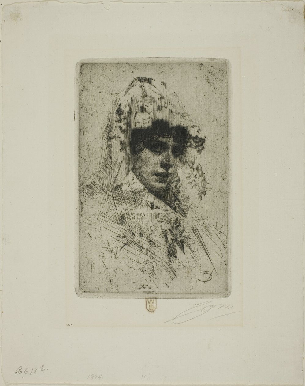Španělská žena od Anders Leonard Zorn