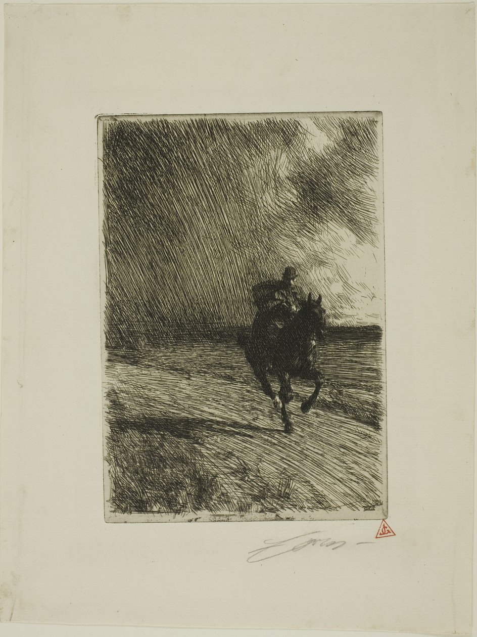 Bouřka od Anders Leonard Zorn