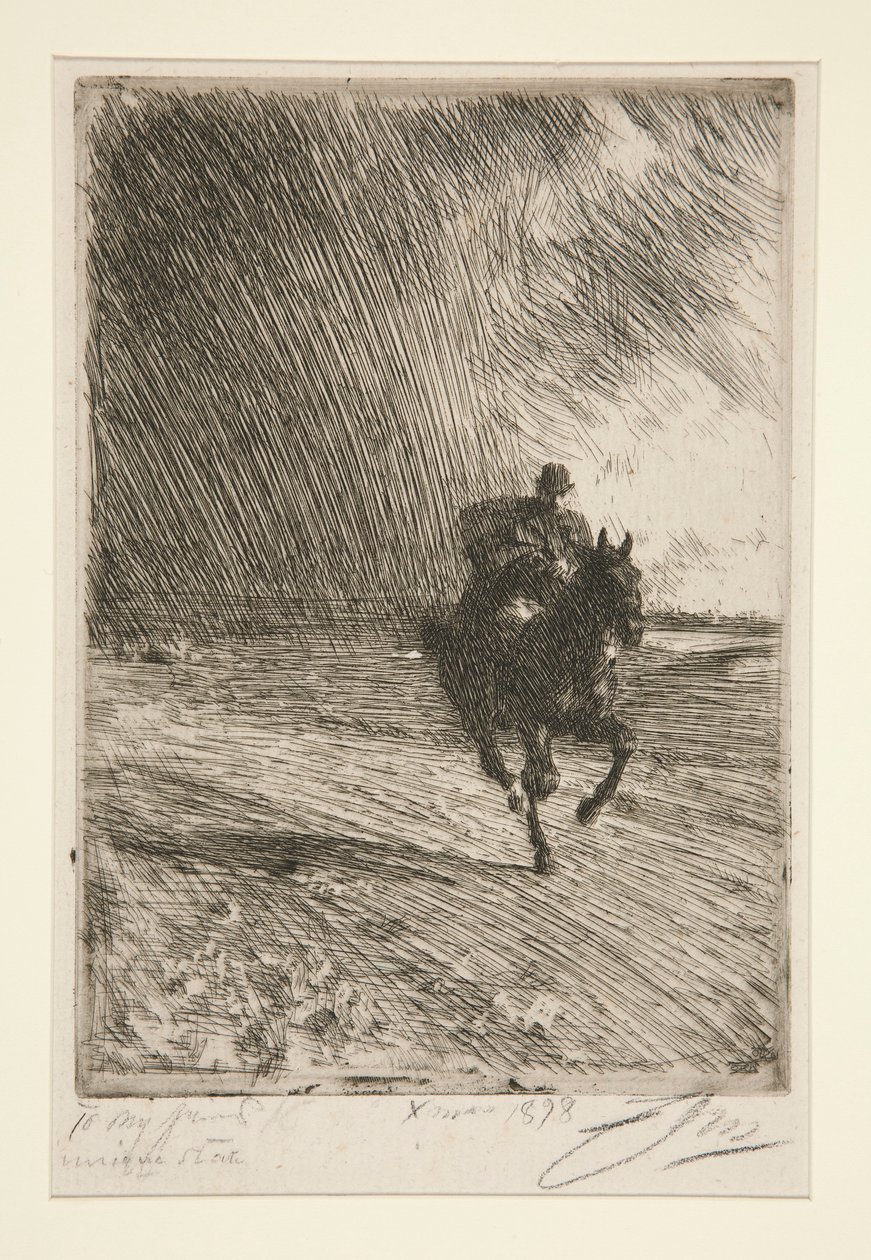 Bouřka od Anders Leonard Zorn
