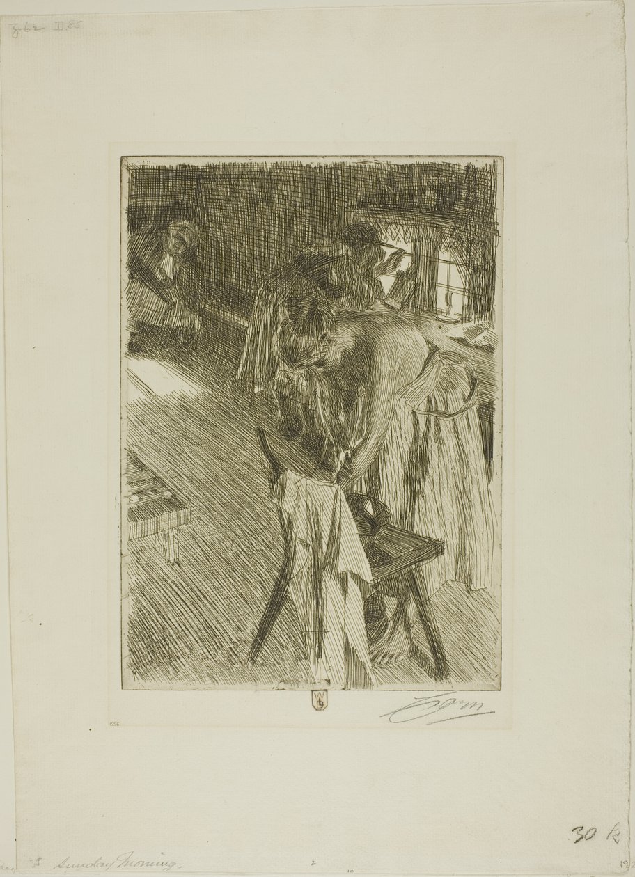 Nedělní ráno od Anders Leonard Zorn