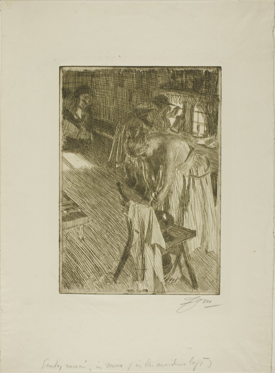 Nedělní ráno od Anders Leonard Zorn