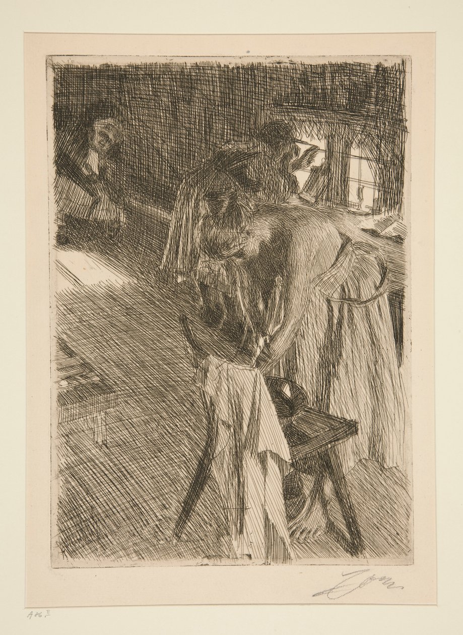 Nedělní ráno od Anders Leonard Zorn