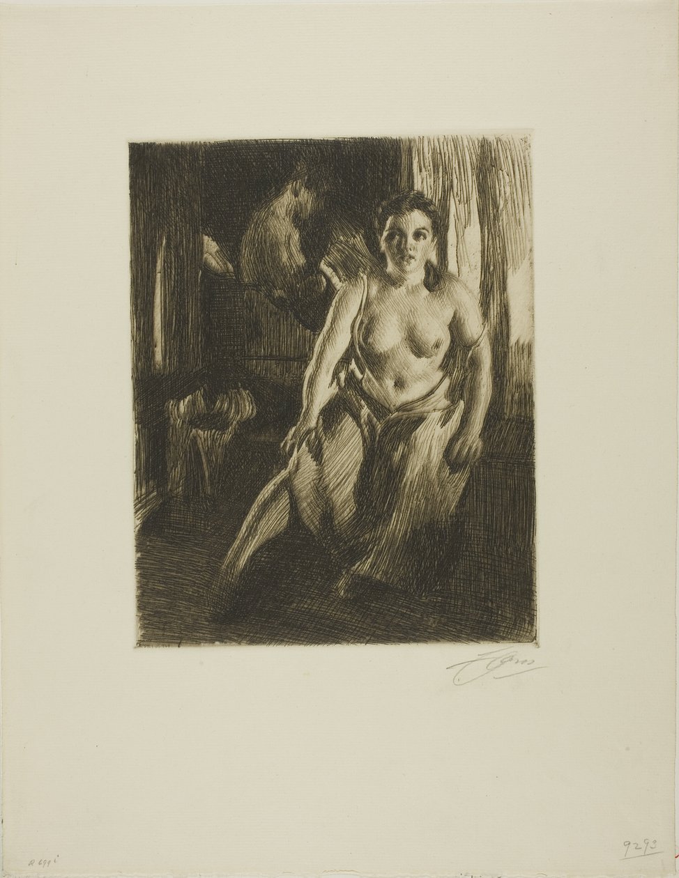 Stolička od Anders Leonard Zorn