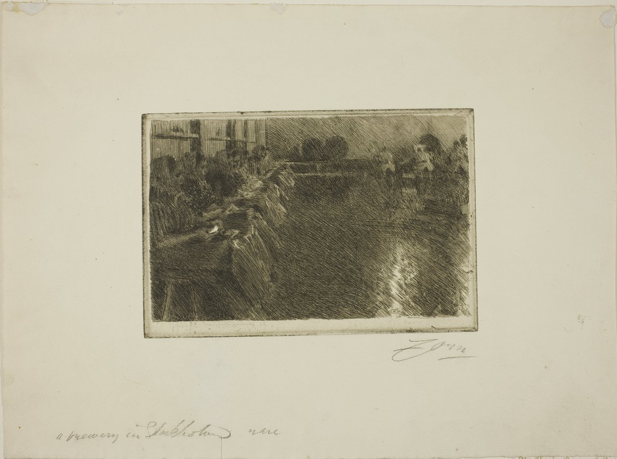 Velký pivovar od Anders Leonard Zorn