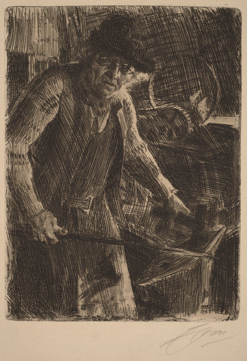 Mistr kovář od Anders Zorn