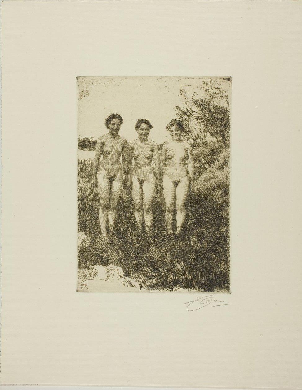 Tři sestry od Anders Leonard Zorn