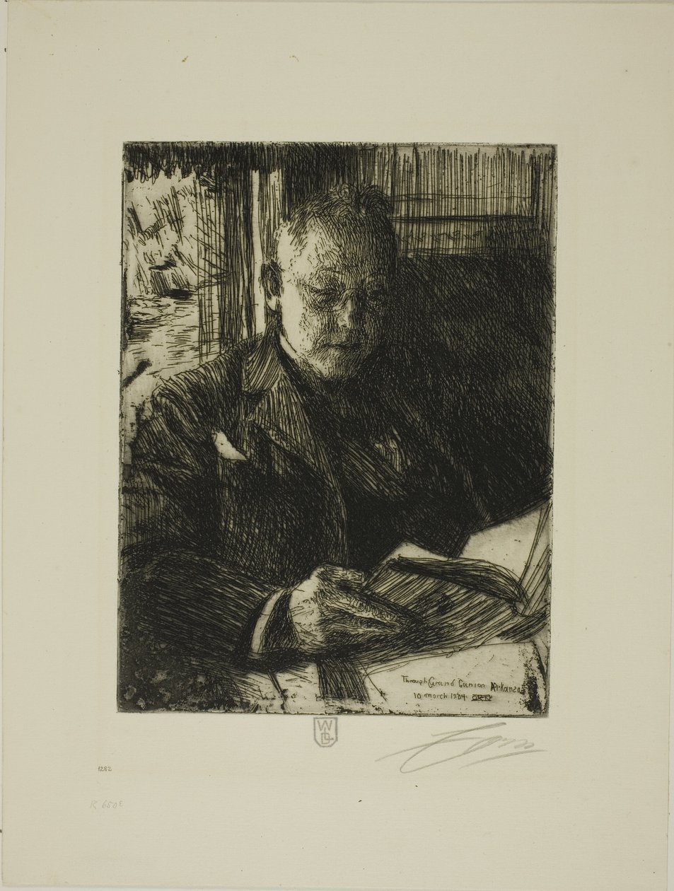 Cestující společník (pan Ch. Deering) od Anders Leonard Zorn