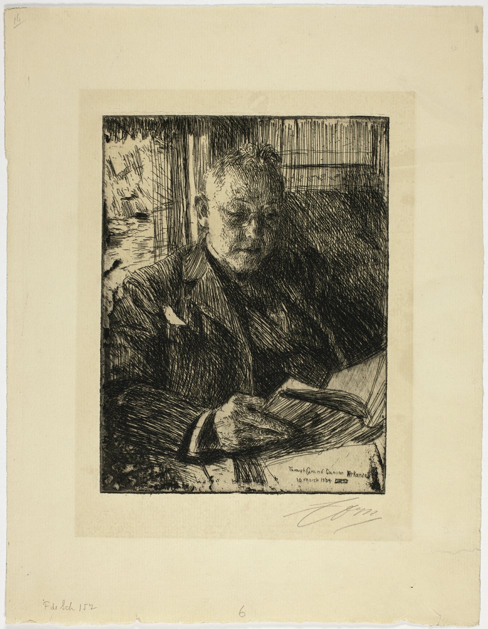 Cestující společník (pan Ch. Deering) od Anders Leonard Zorn