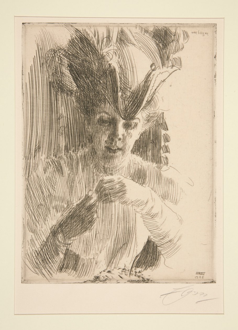 Prsten (paní Wentzel Hagelslam) od Anders Leonard Zorn