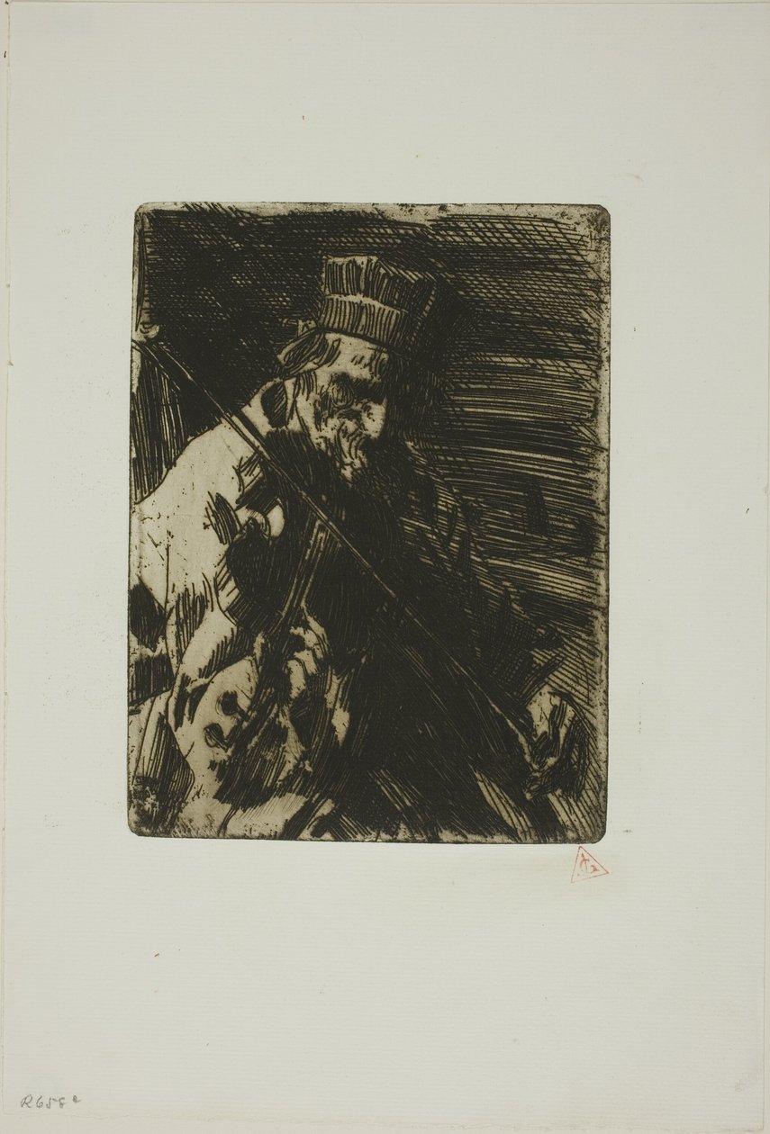 Vesnický houslista od Anders Leonard Zorn