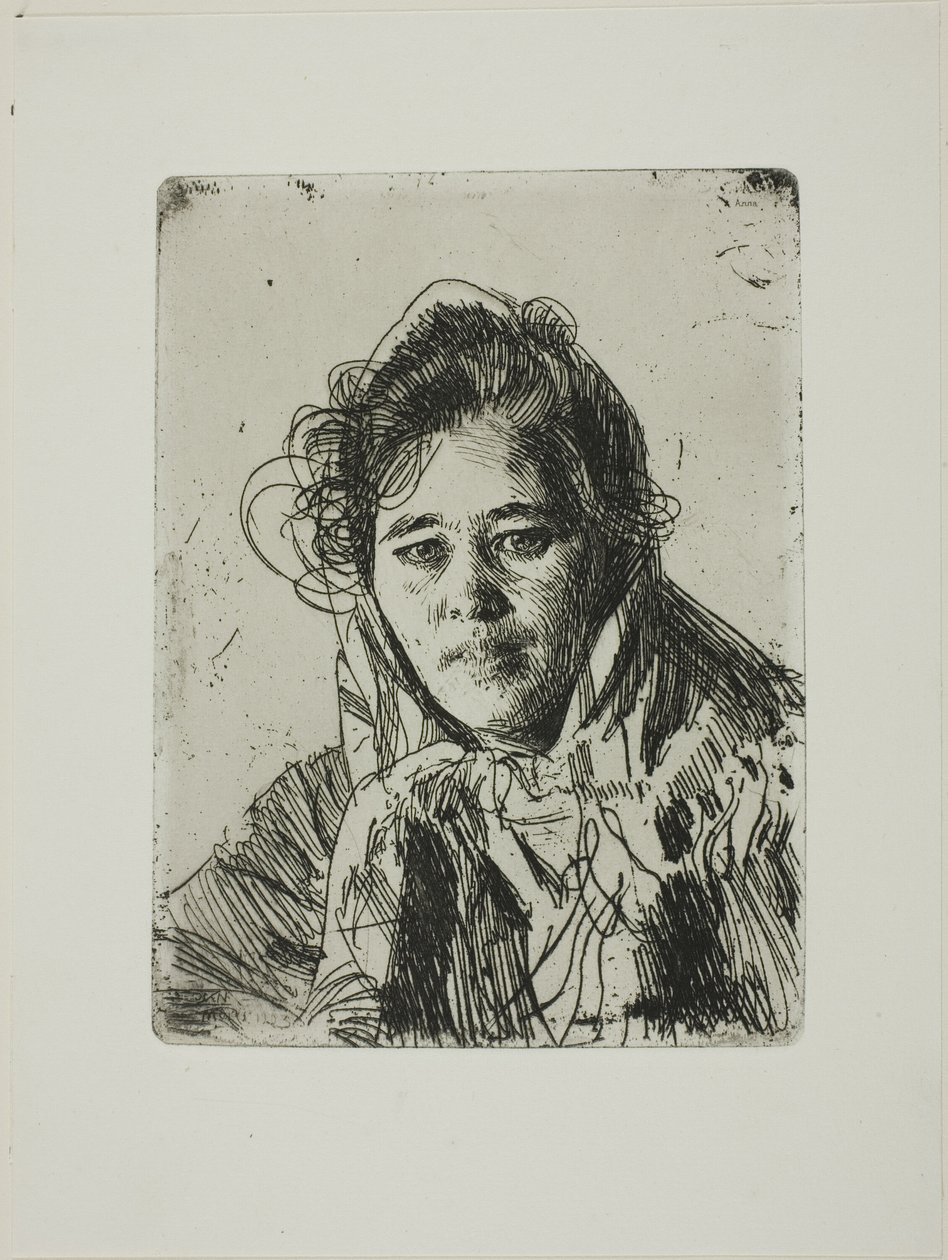 Mladá dívka z Mory (Kråkbergova Anna) od Anders Zorn