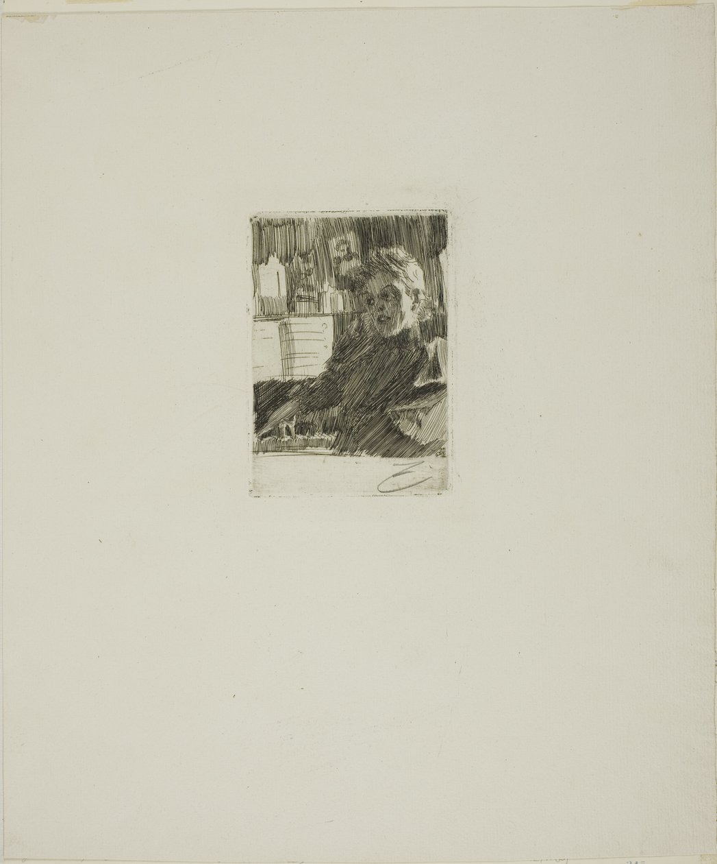 Mladý Nor u klavíru od Anders Leonard Zorn