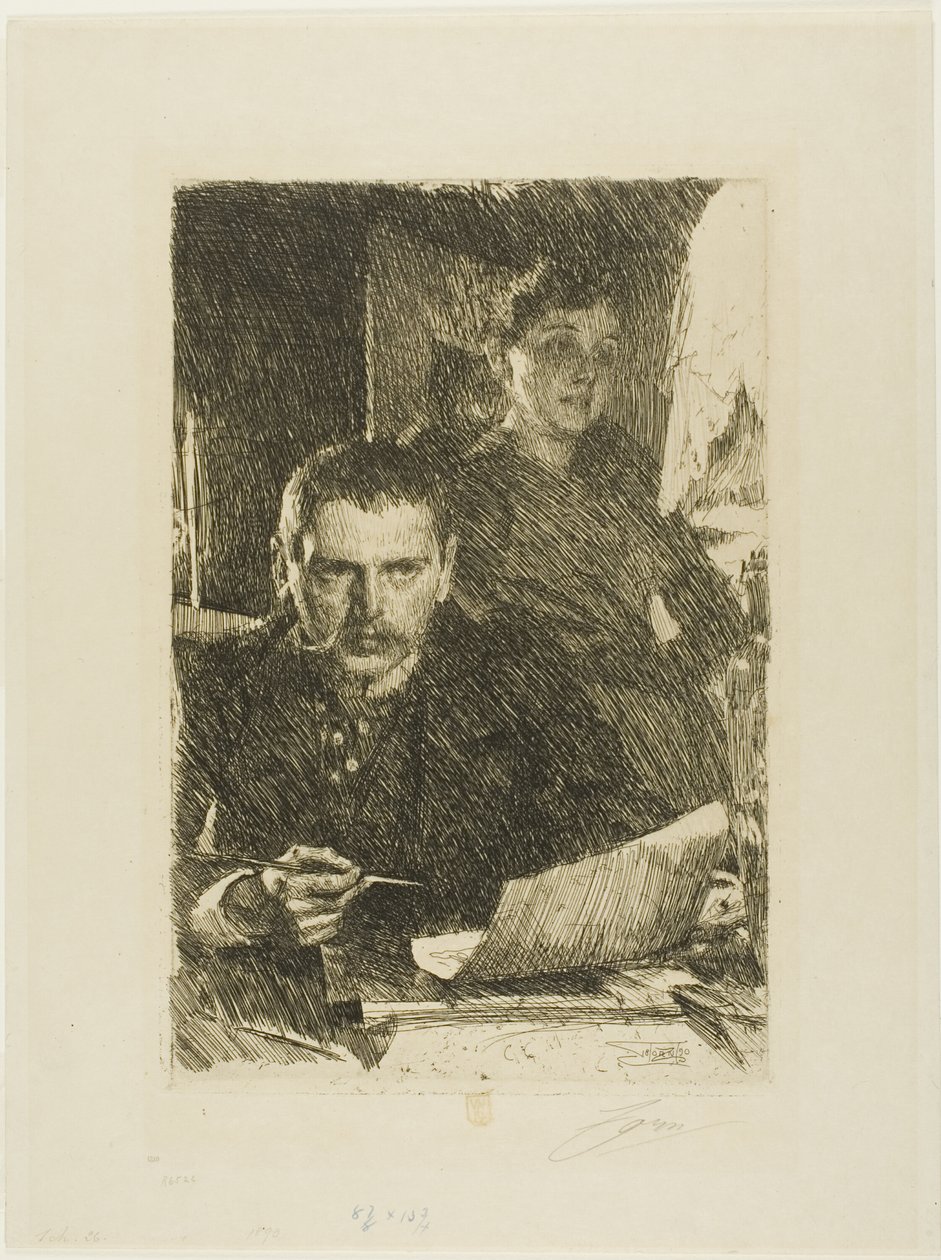 Zorn a jeho žena od Anders Leonard Zorn