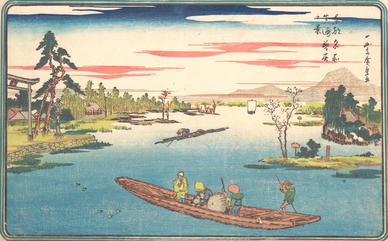 Pohled na pozdní jaro v Masaki, 1831., 1831. od Ando Hiroshige