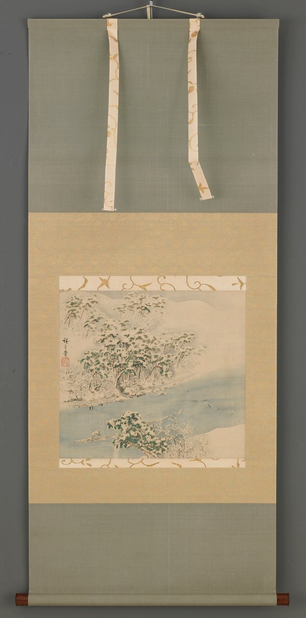 Arashiyama ve sněhu, období Edo, 19. století. od Ando Hiroshige
