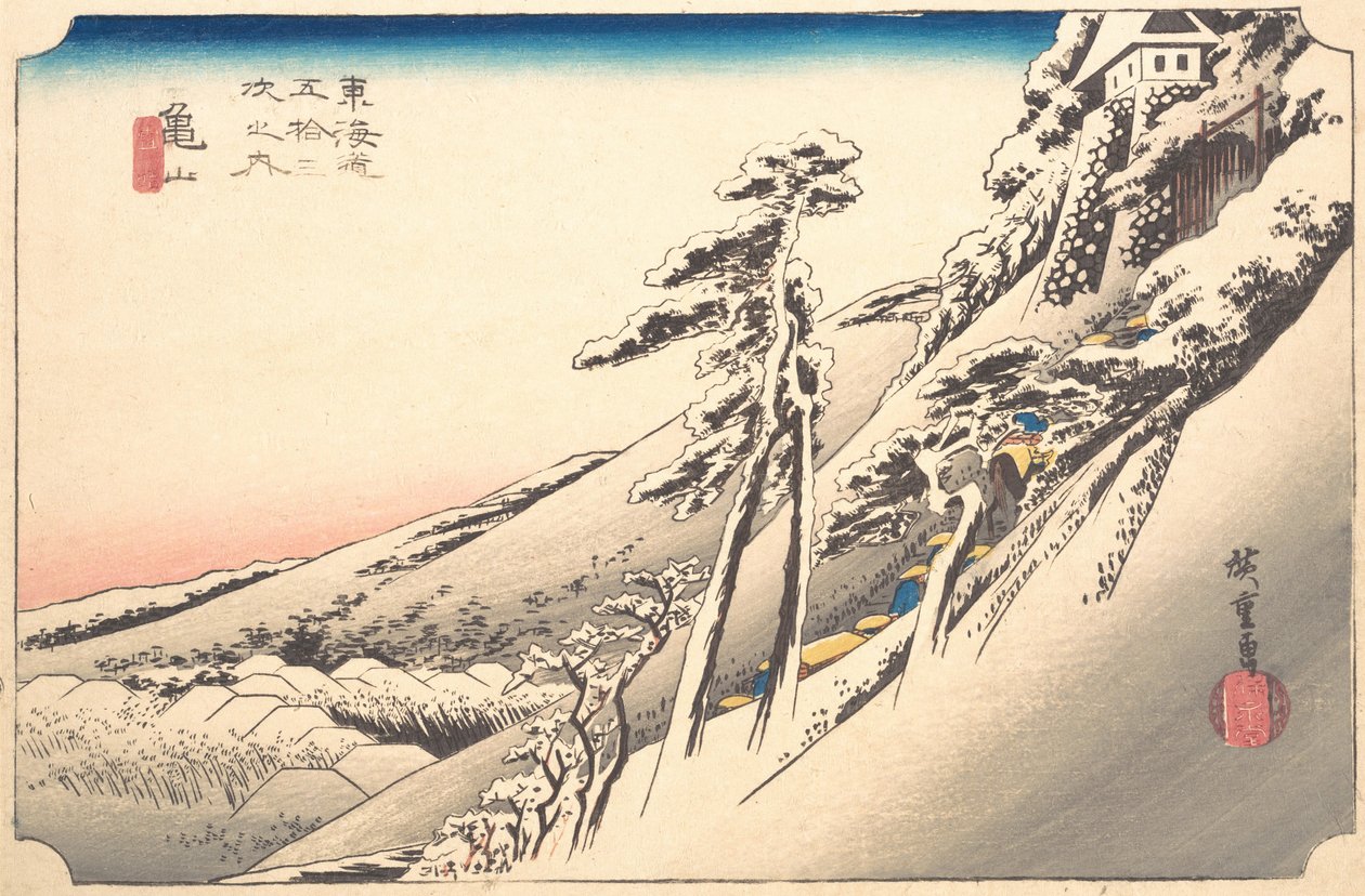 Jasné počasí po sněhu, 19. století. od Ando Hiroshige