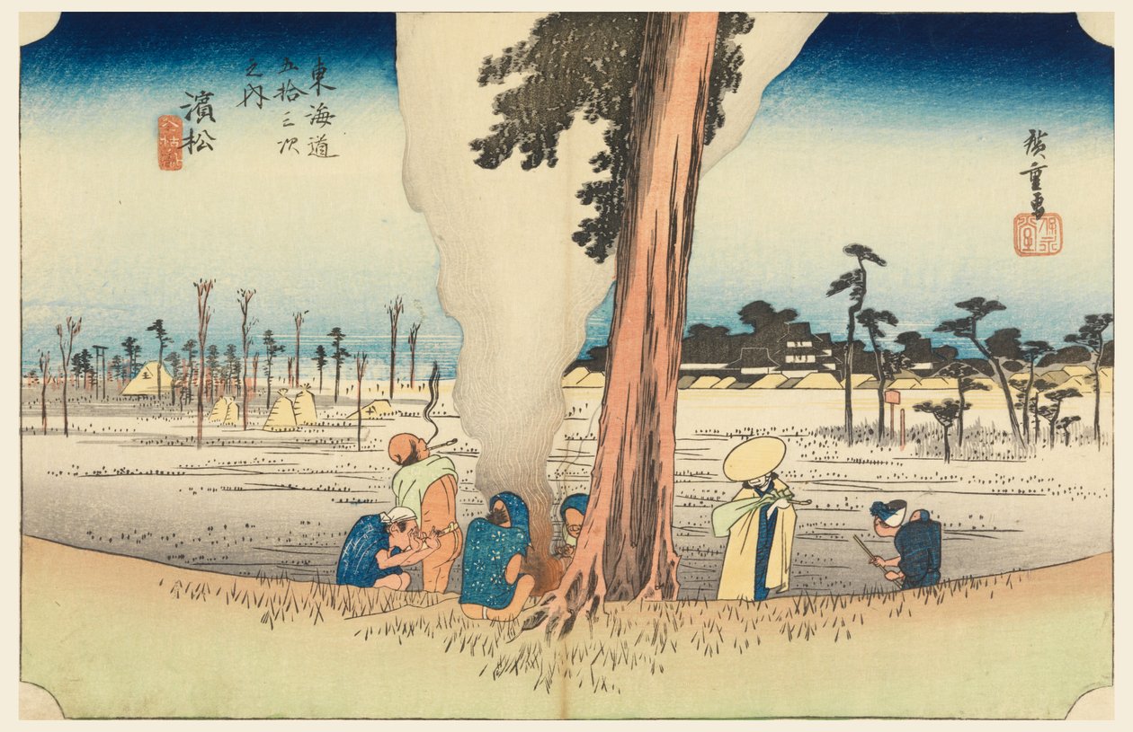 Hamamatsu, oblast Winn, člen Te padesát tři S tachi zvuk města nižší d (další hlavní hora městského stupně) od Ando Hiroshige
