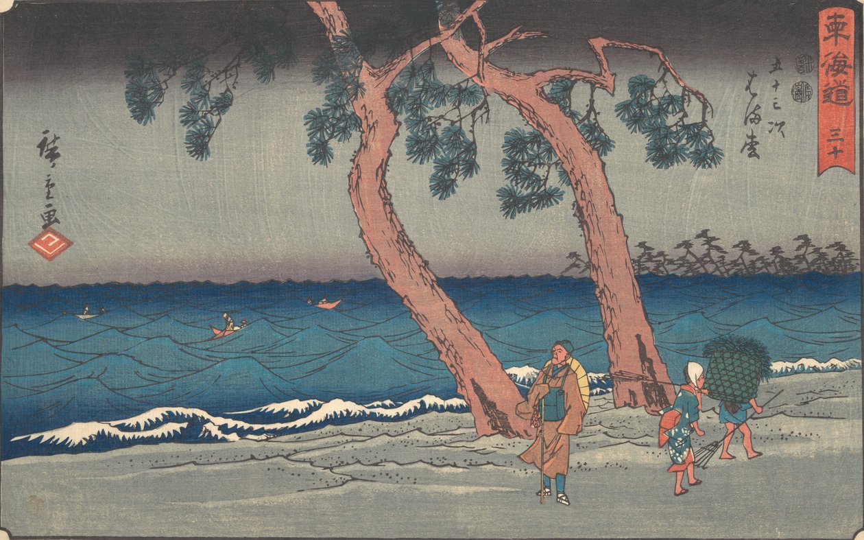 Hamamatsu, co? 1840. , komár. 1840. od Ando Hiroshige