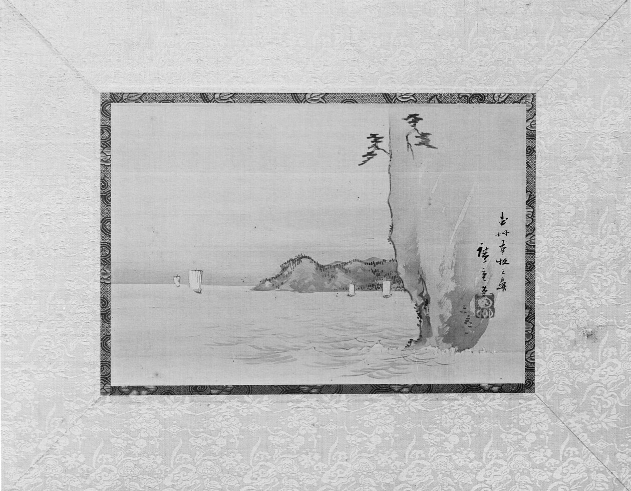 Zátoka Honmoku v provincii Musashi, 19. století. od Ando Hiroshige