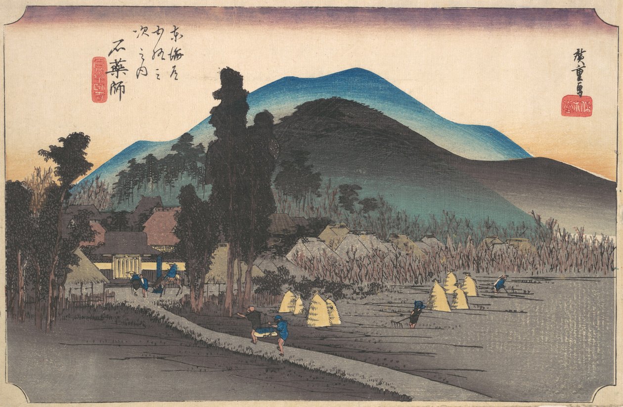 Ishiyakushi, čas Ishiyakushi, co? 1834. , komár. 1834. od Ando Hiroshige