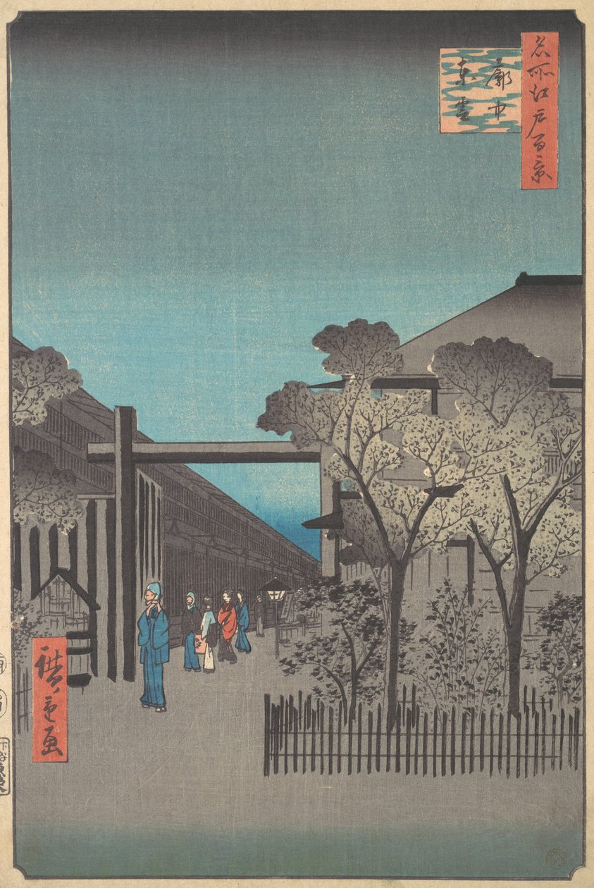 Kakuchu Shinonome, 4. měsíc, rok hada 1857., 4. měsíc, rok hada 1857. od Ando Hiroshige