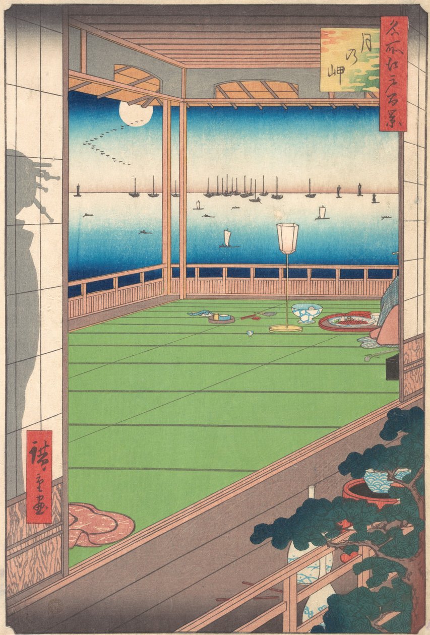 Vyhlídka na Měsíc, 1857, 1857. od Ando Hiroshige