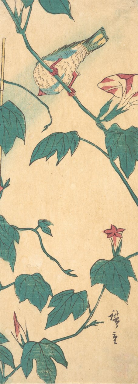 Svítání a ptáče, 1840-50., 1840-50. od Ando Hiroshige