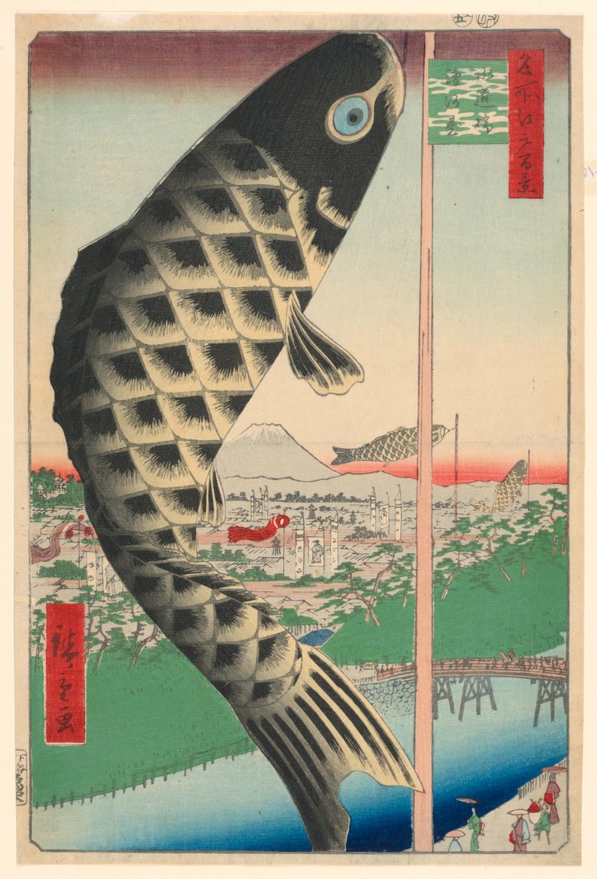 Sto slavných pohledů na Edo od Ando Hiroshige