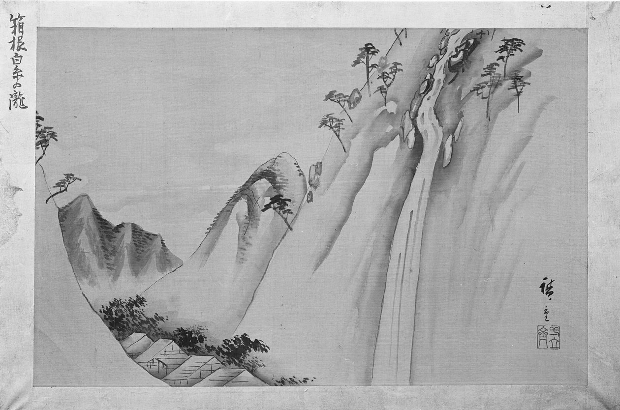 Vodopád Shiraito v Hakone, 19. století. od Ando Hiroshige