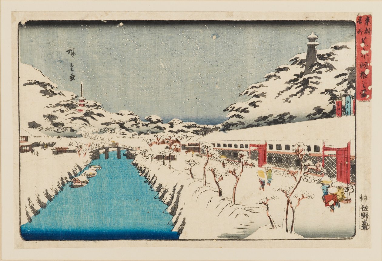 ODBock p Hayashi - Shiba Akabane no Yuki, 1797-1858 od Ando Hiroshige