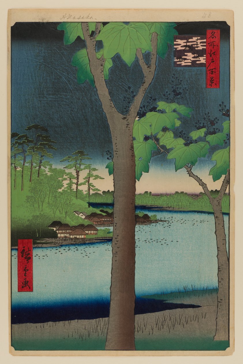 Akasaka Kiribatake od Ando or Utagawa Hiroshige