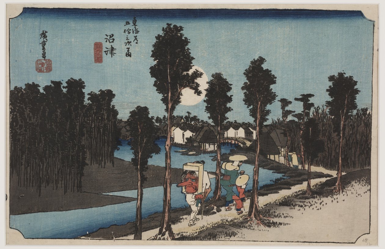 Soumrak od Ando or Utagawa Hiroshige