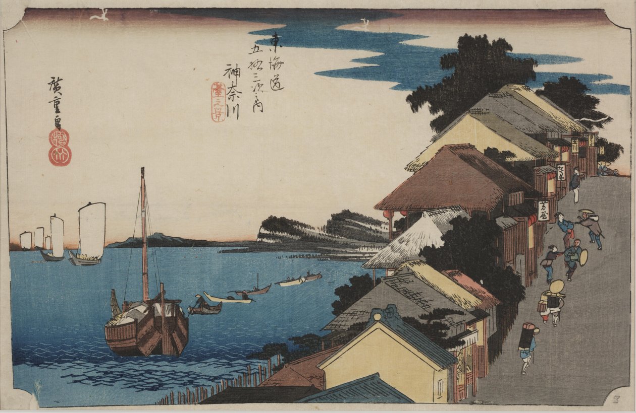 Nábřeží od Ando or Utagawa Hiroshige
