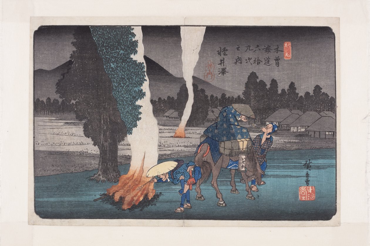 č. 19, Karuizawa (barevný dřevotisk) od Ando or Utagawa Hiroshige