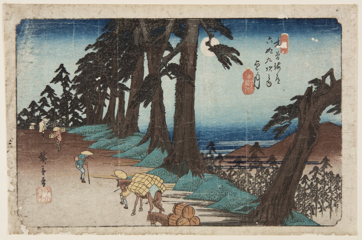 č. 26, Mochizuki (barevný dřevotisk) od Ando or Utagawa Hiroshige