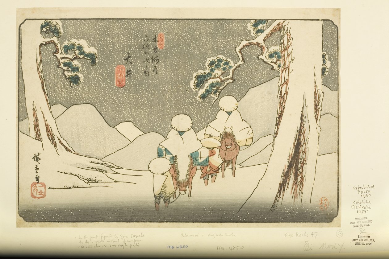č. 47, ?i (barevný dřevotisk) od Ando or Utagawa Hiroshige