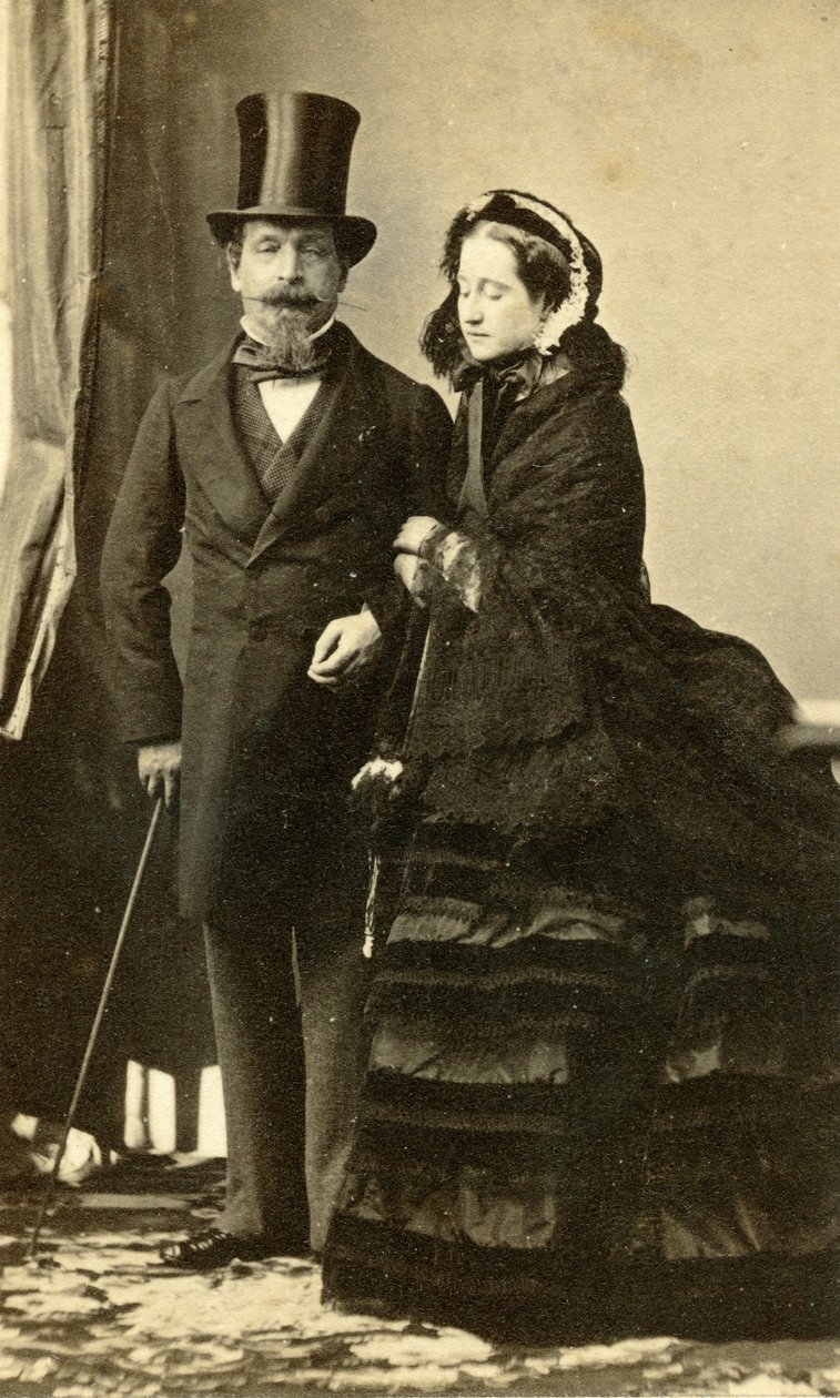 Císař Napoléon III. a císařovna Eugénie od Andre Adolphe Eugene Disderi