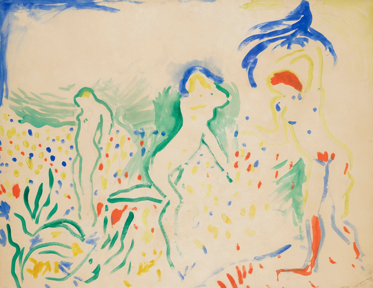Tančící plavci od Andre Derain