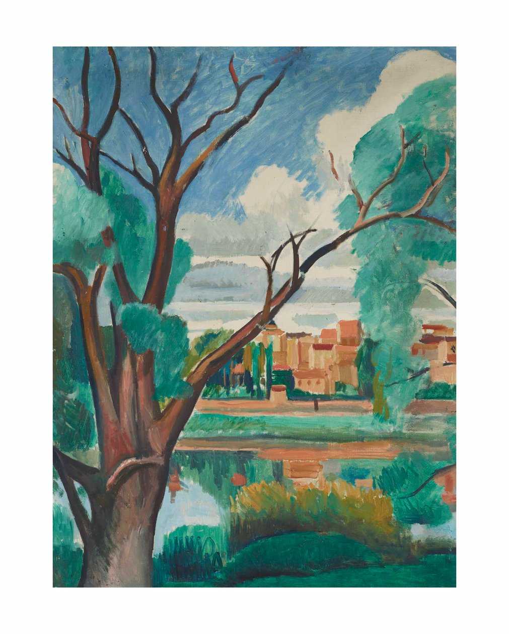 Břehy Seiny v Carrières-sur-Seine od Andre Derain