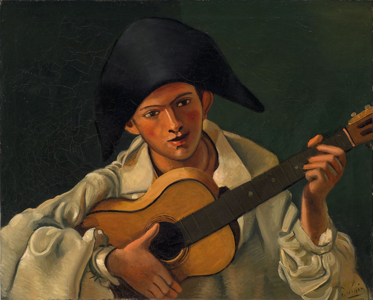 Busta Harlekýna s kytarou od Andre Derain