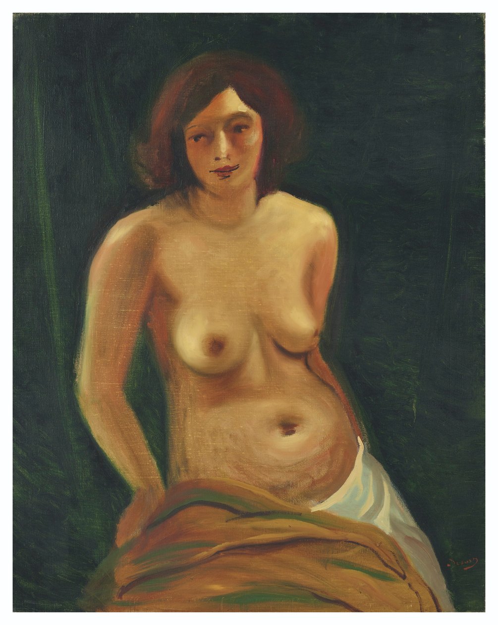 Busta sedící ženy nahoře bez od Andre Derain