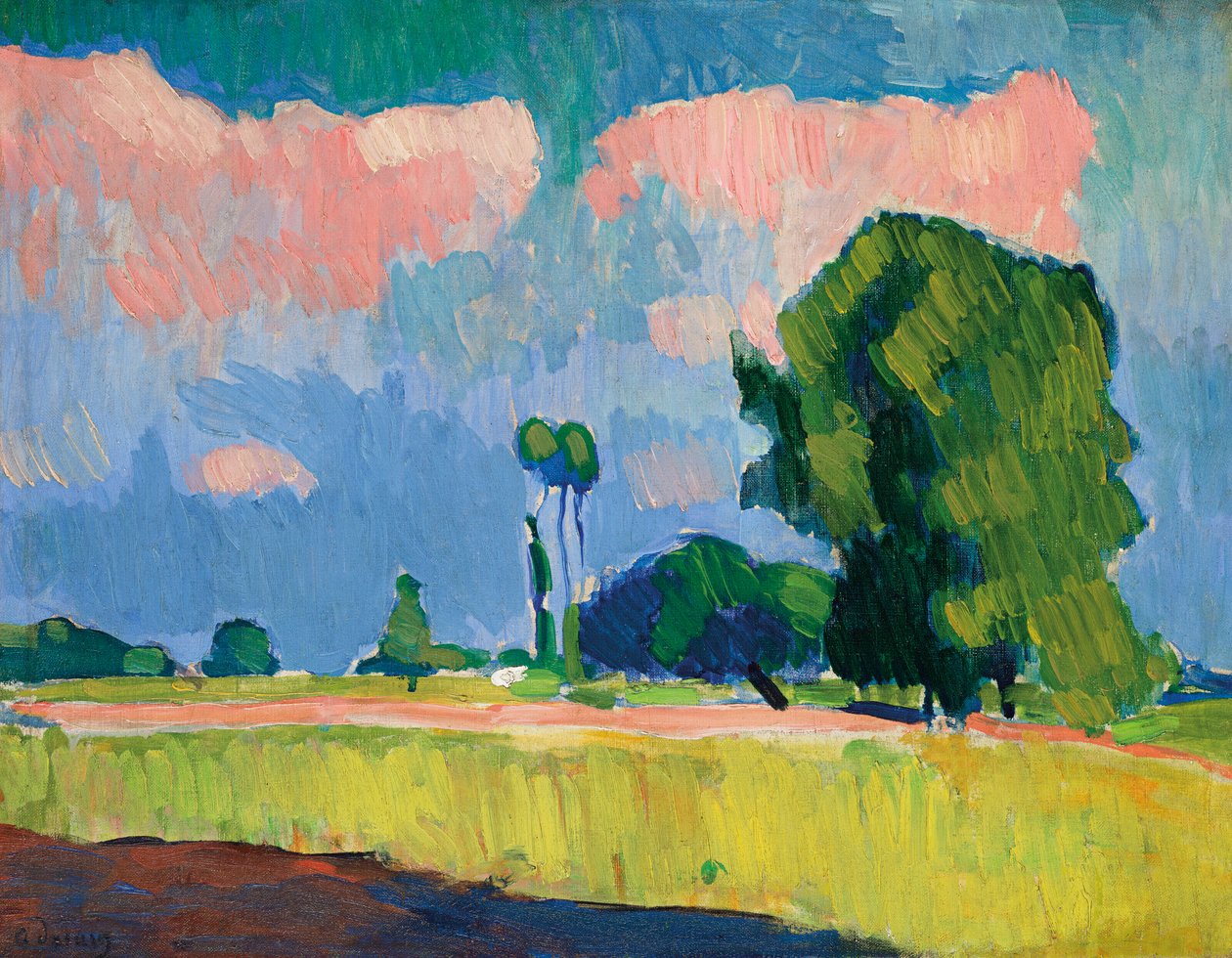 Okolí Chatou od Andre Derain
